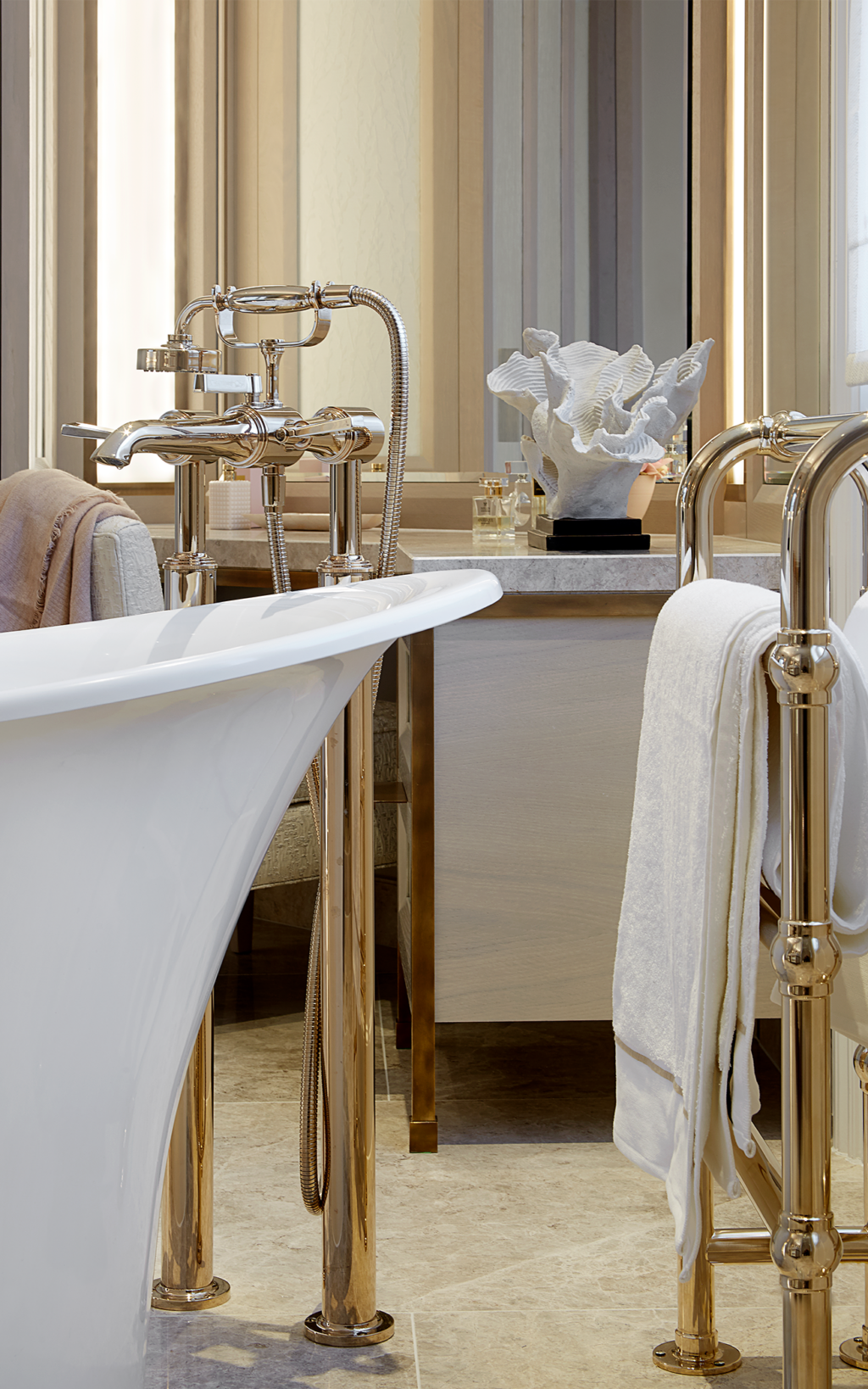 free standing bath filler