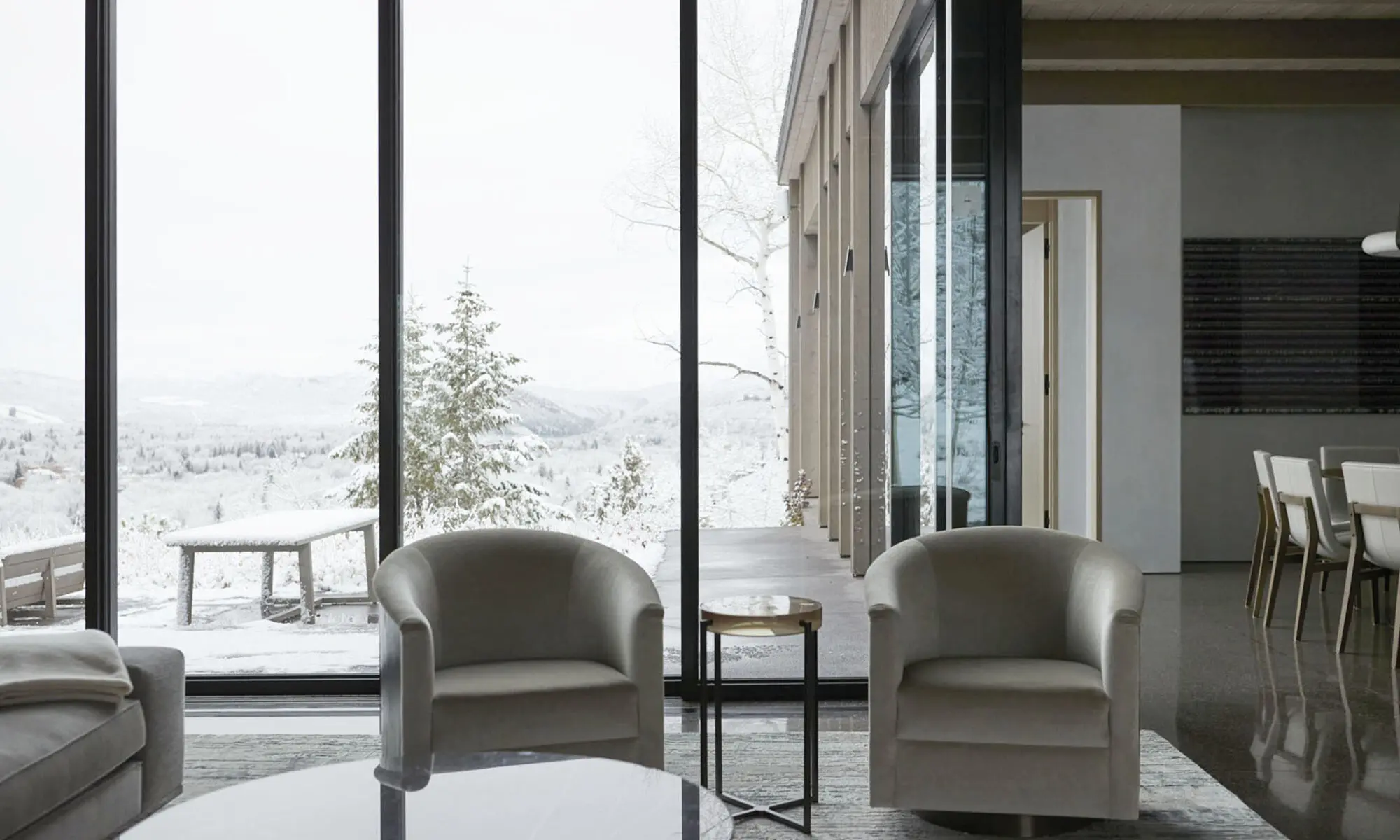 Bespoke warm modern chair furnishings