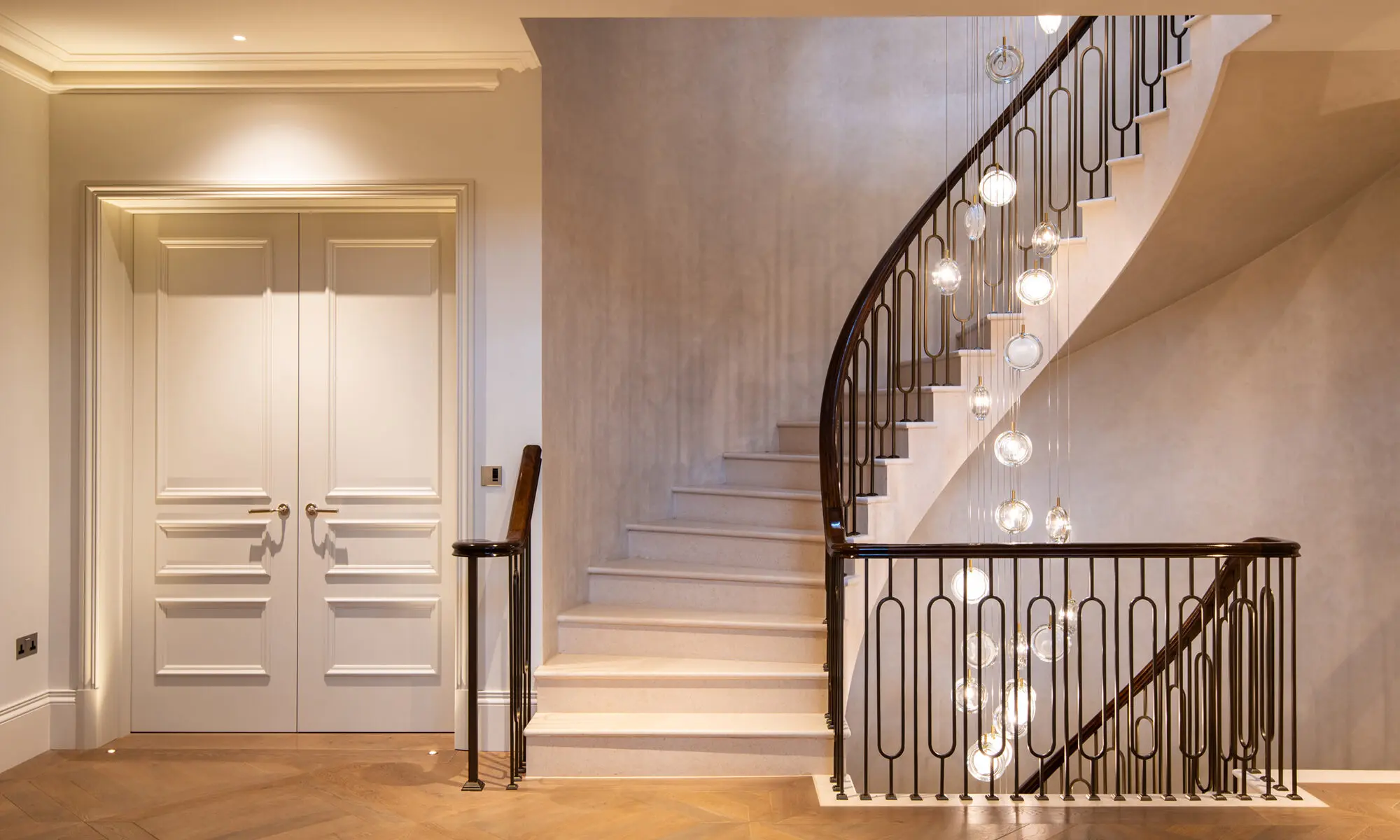 SGS Interiors Georgian style home with Samuel Heath internal door hardware