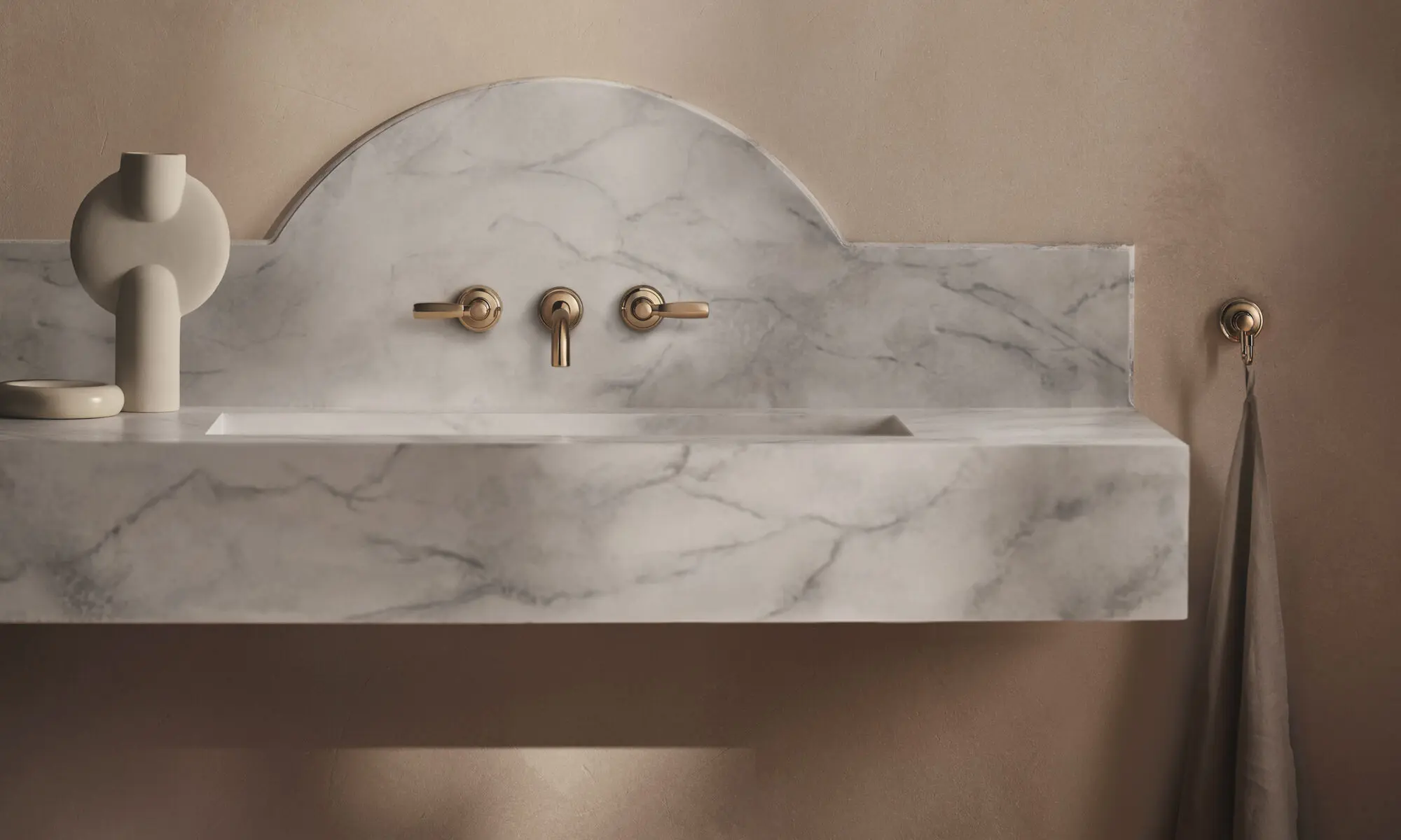 One Hundred Collection in Amber Brass