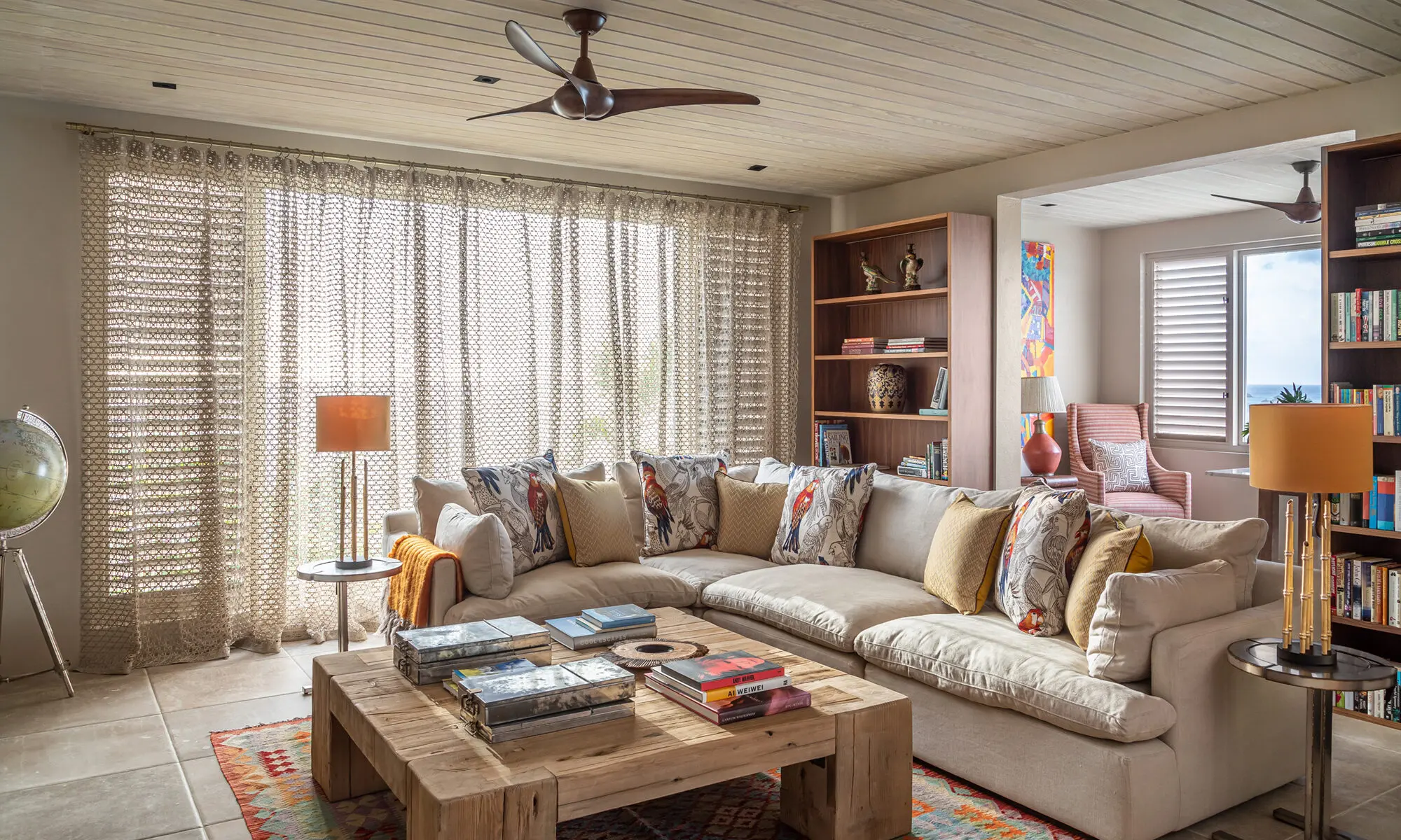 Samuel Heath Villa Antigua lounge area