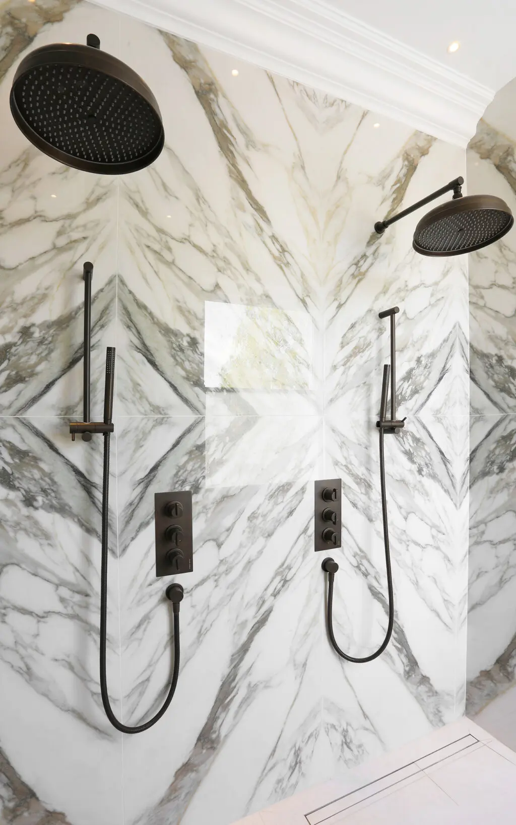 Samuel Heath Xenon concealed shower in City Bronze