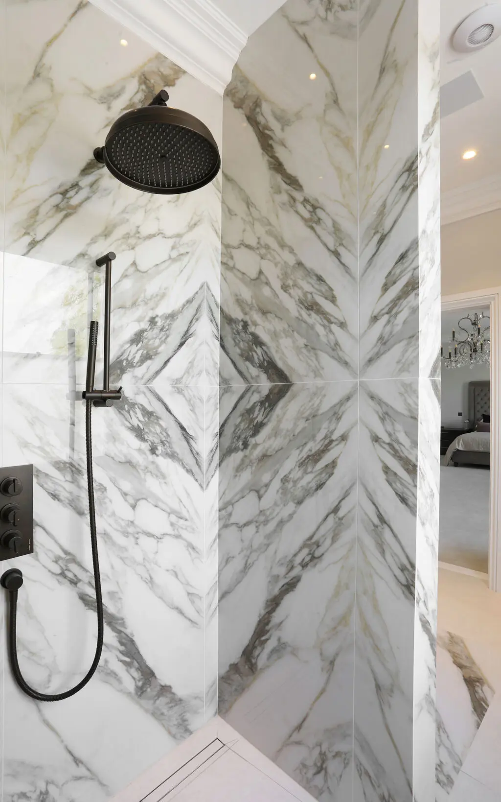 Samuel Heath Xenon concealed shower in City Bronze