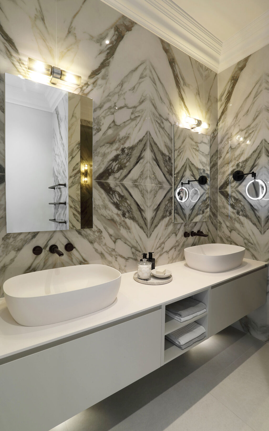 His and Hers Samuel Heath Basin Taps