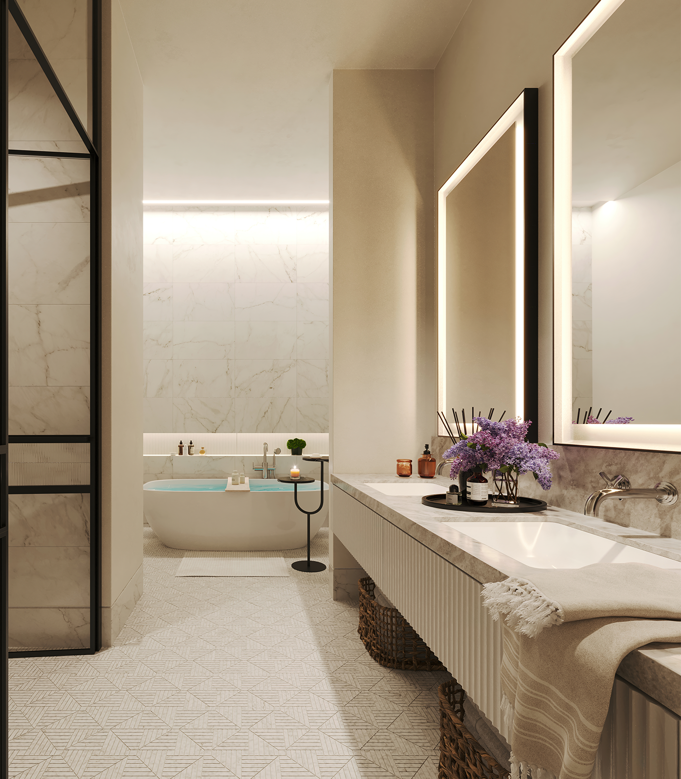 samuel heath LMK pure taps and floor mounter filler