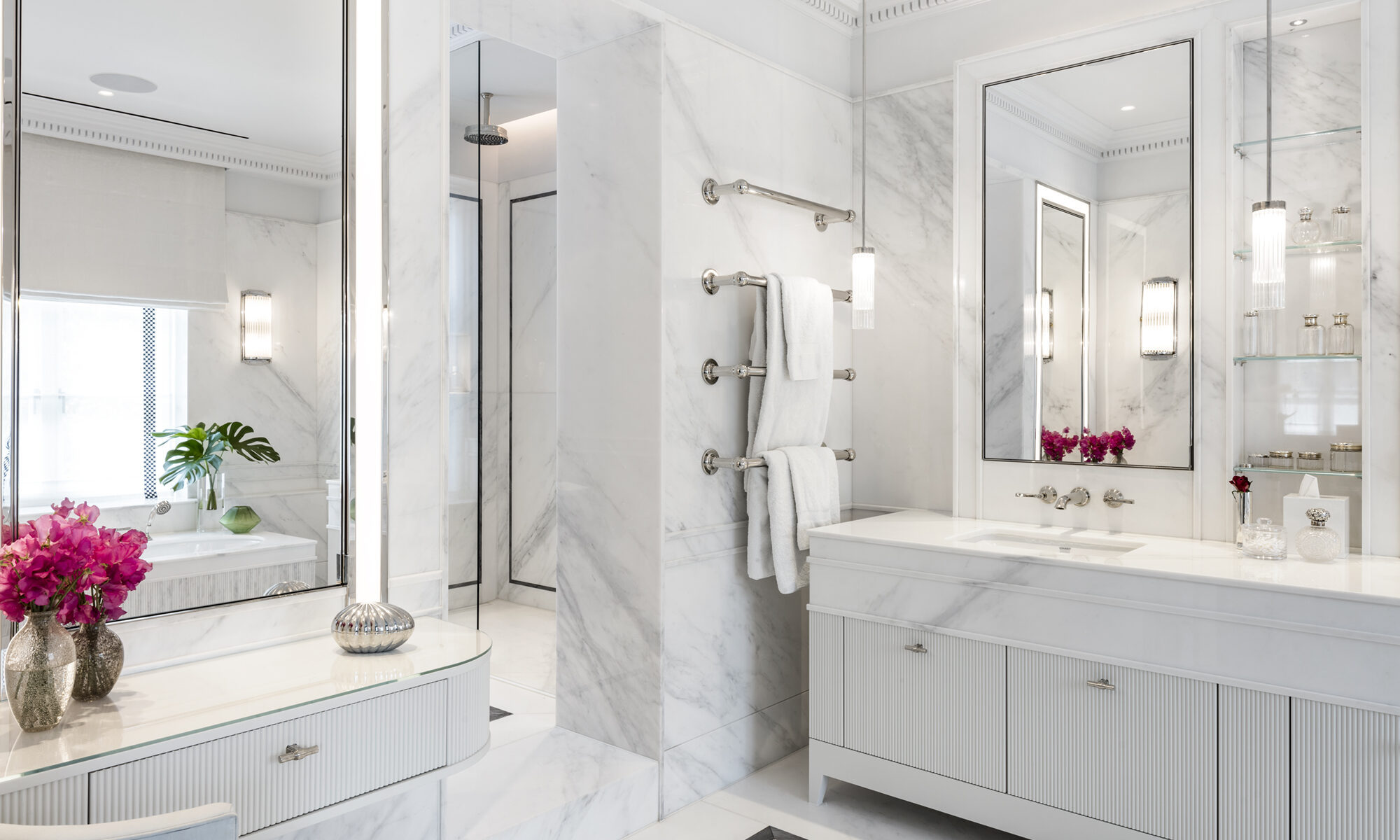 Carden Cunietti in St Johns Wood Villa project Master bath vanity